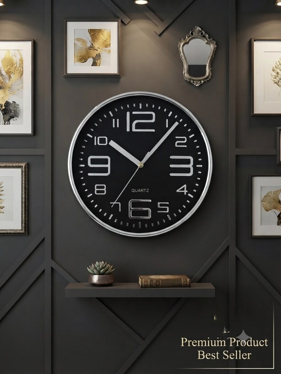 Analog 25 cm X 16 cm Wall Clock-image-18