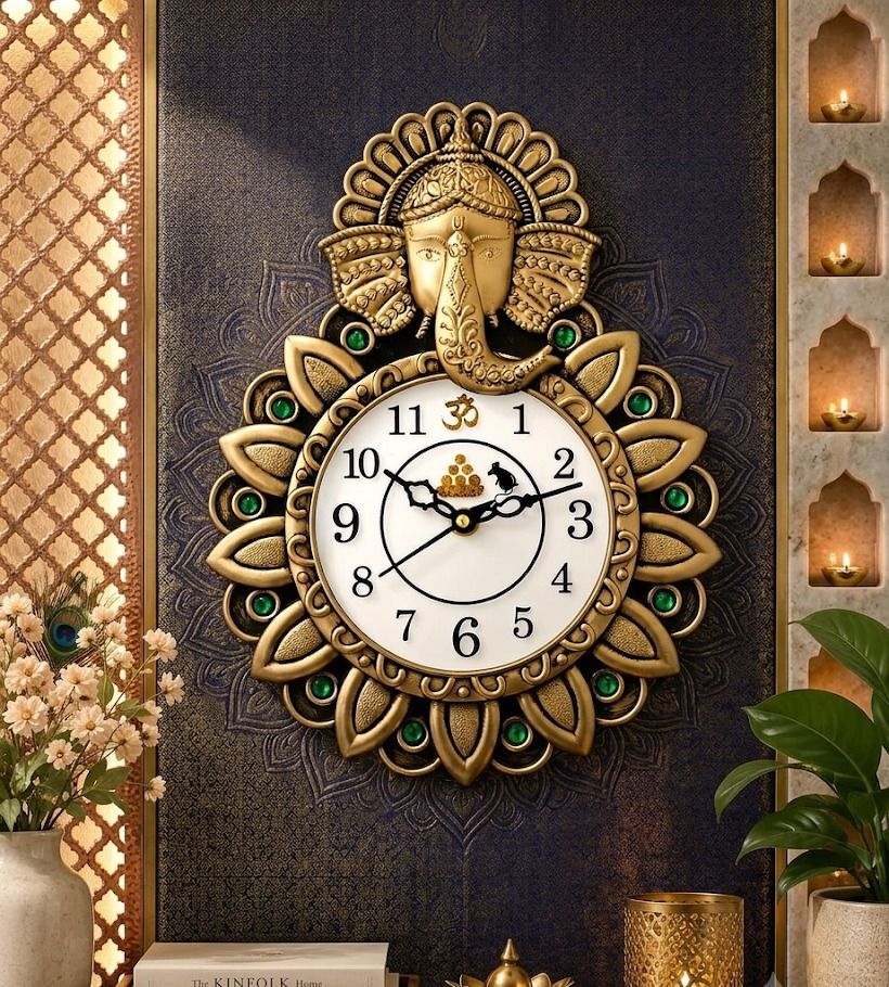 Analog 29 cm X 22 cm Wall Clock-image-24