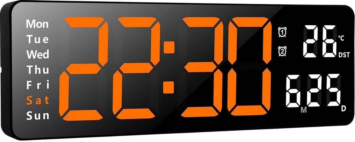 szelam Digital 12 cm X 38 cm Wall Clock-picture-21