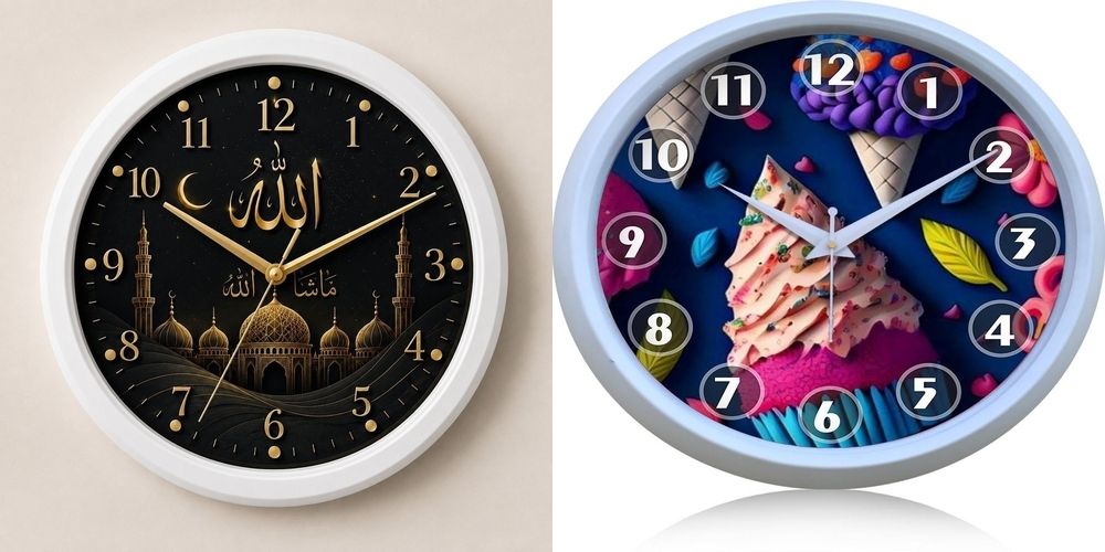 ujjawal enterprise Analog 26 cm X 26 cm Wall Clock-picture-20