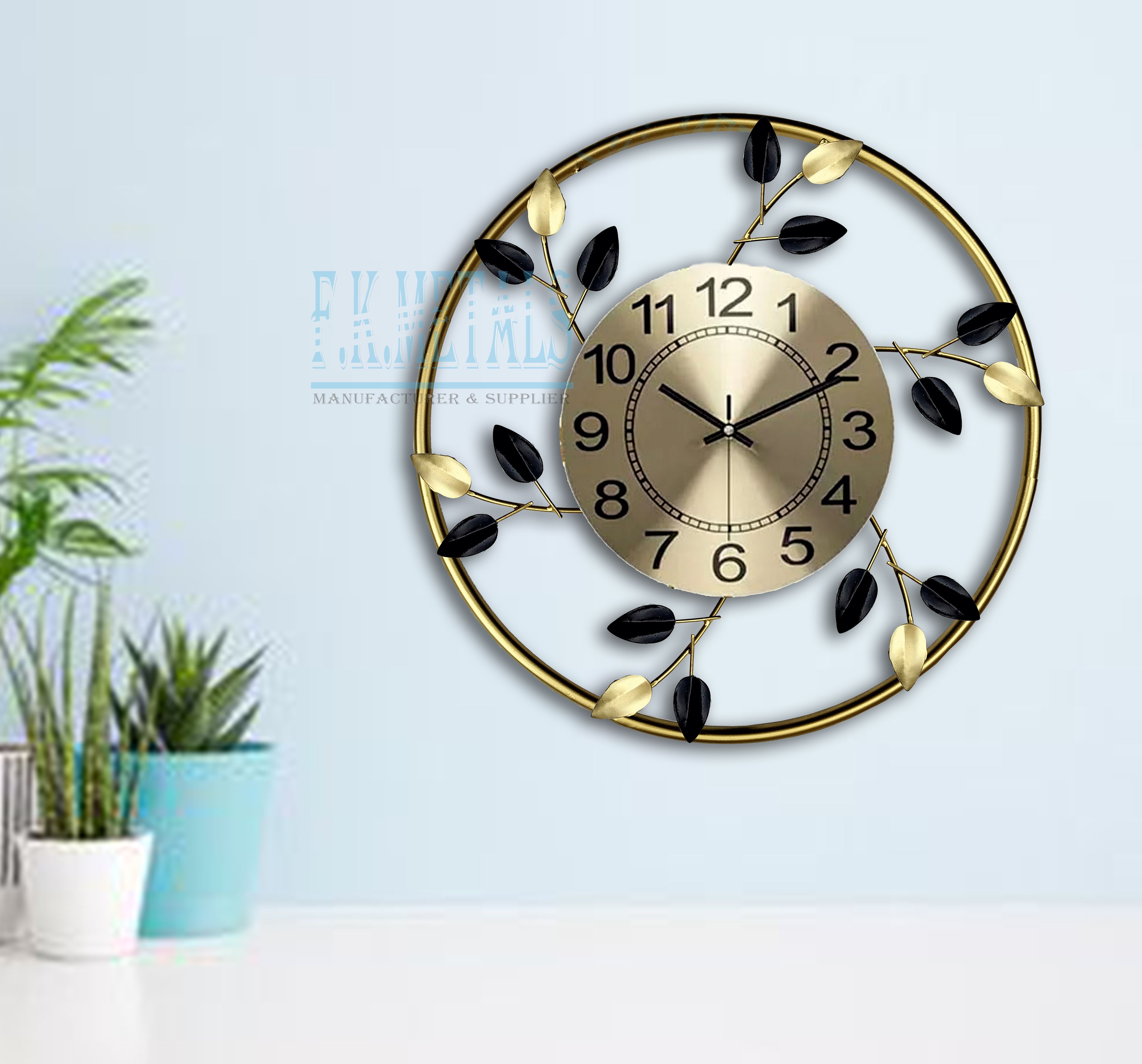 f k metals Analog 35 cm X 35 cm Wall Clock-picture-14
