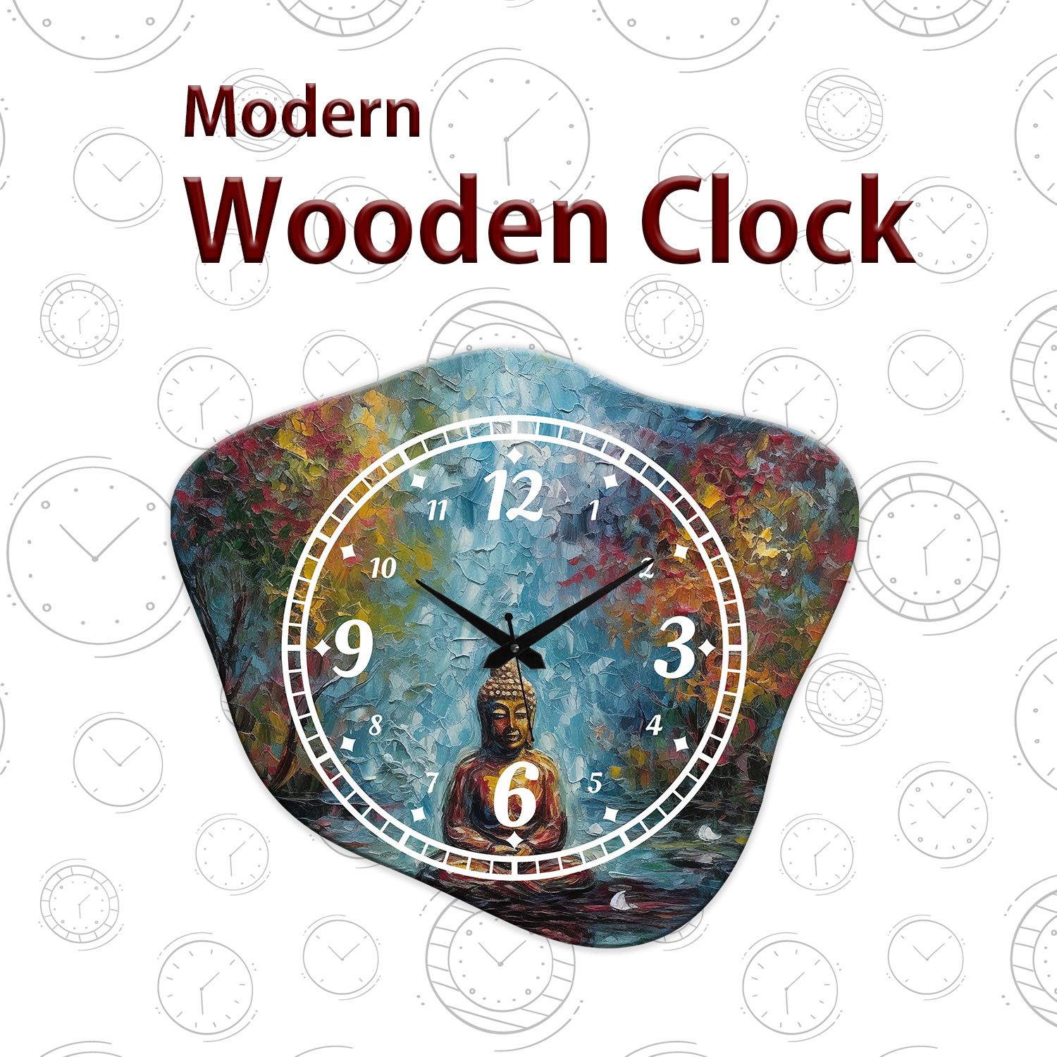 olive tree Analog 37 cm X 32 cm Wall Clock-picture-25