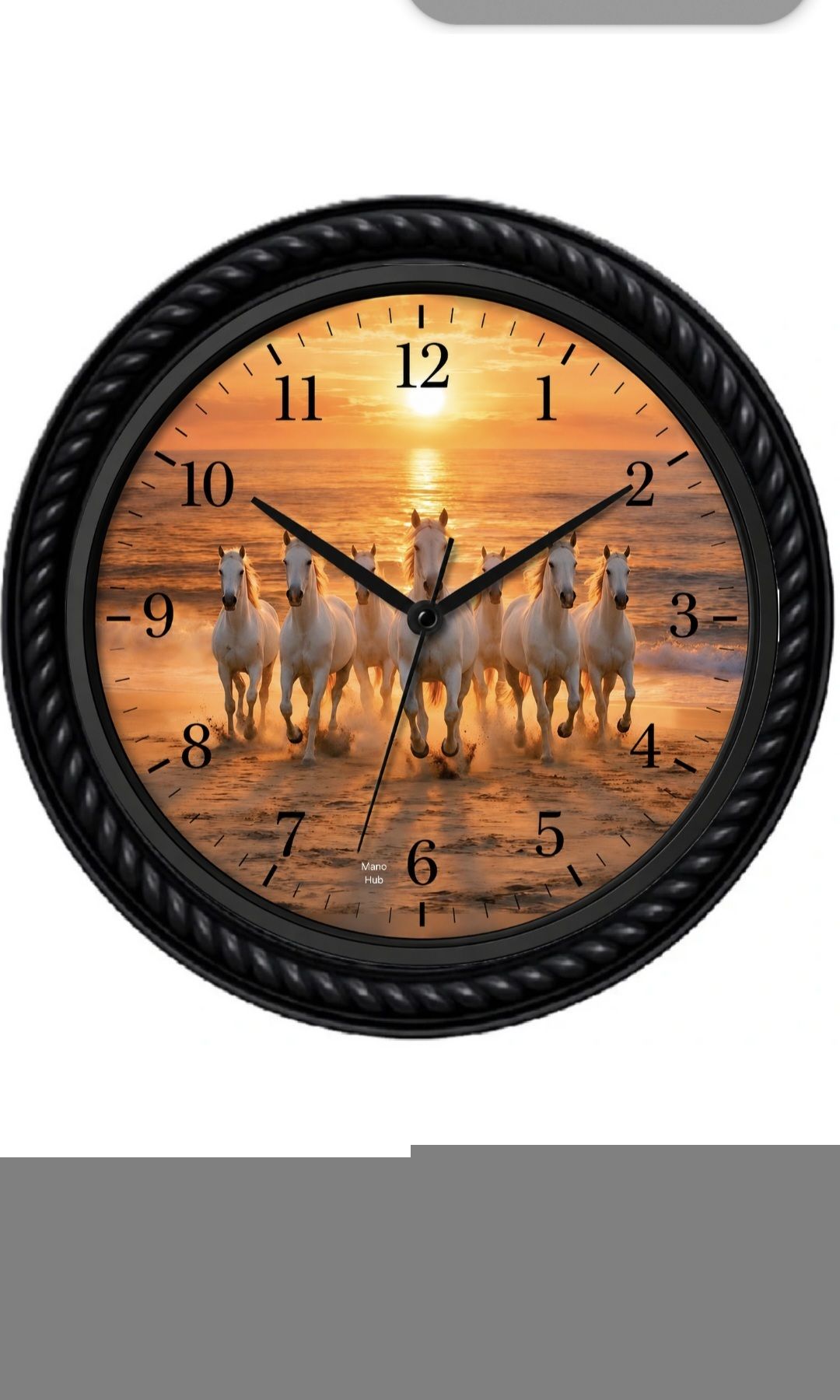 mano hub Analog 25 cm X 25 cm Wall Clock-picture-24