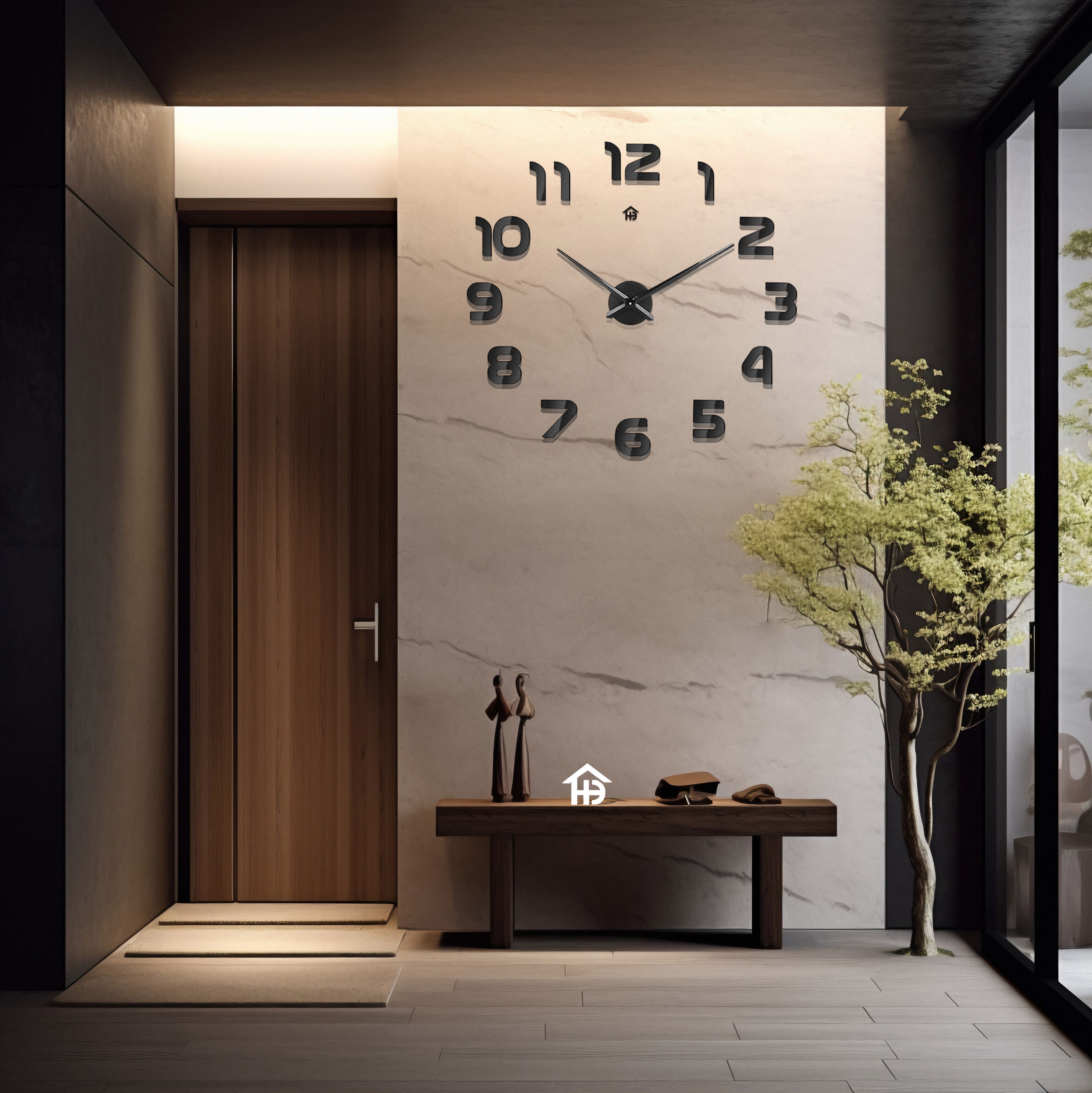 homedeal Analog 56 cm X 55 cm Wall Clock-picture-15