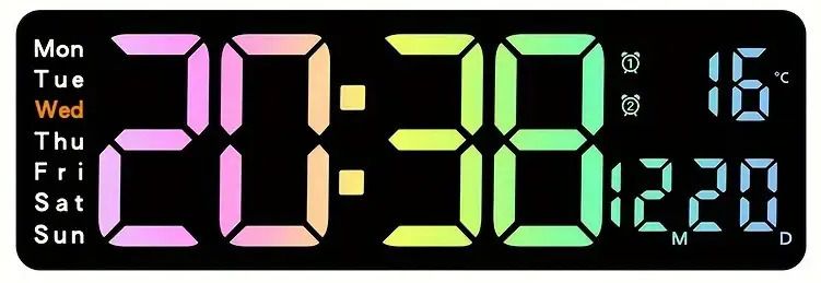 szelam Digital 12 cm X 38 cm Wall Clock-picture-12