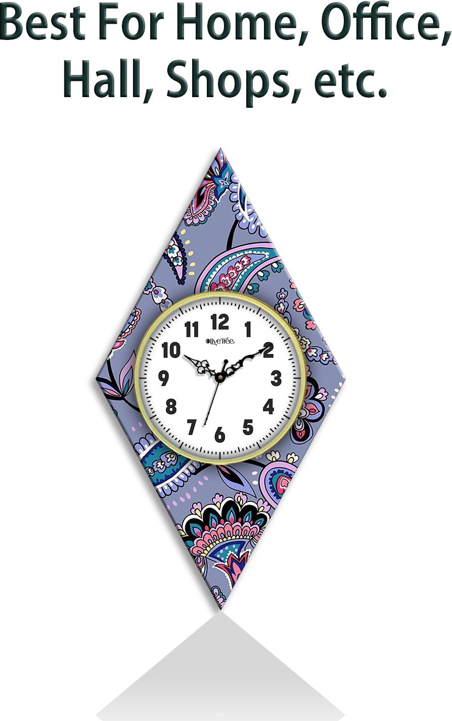olive tree Analog 60 cm X 32 cm Wall Clock-picture-35