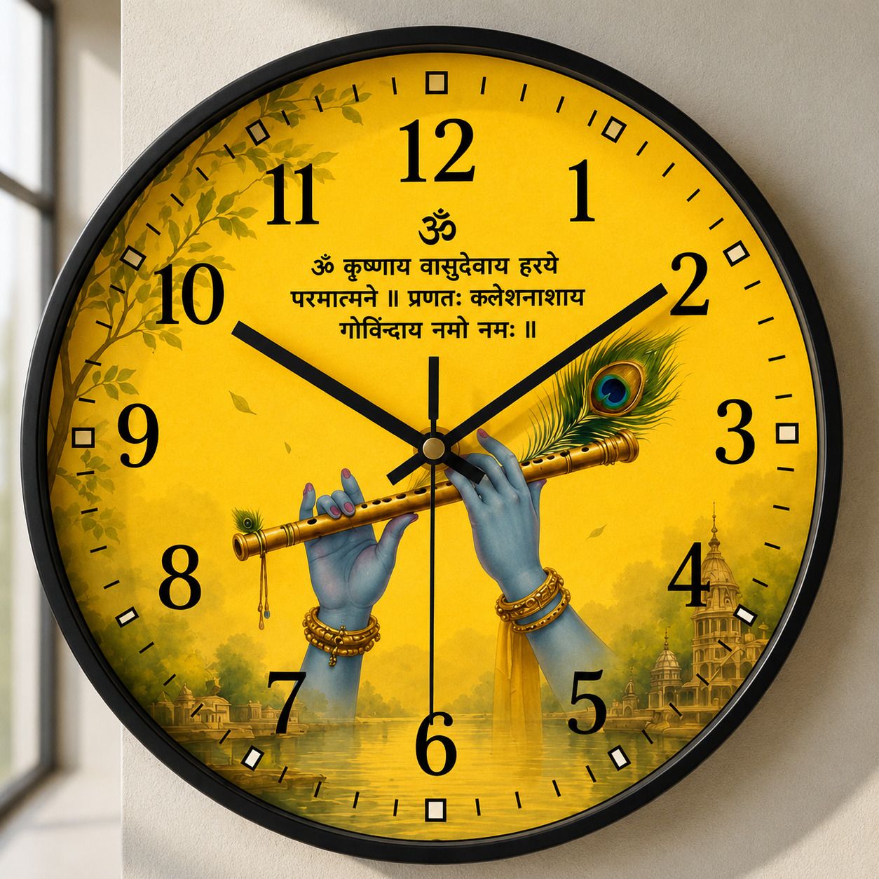 pawan decore Analog 25 cm X 25 cm Wall Clock-picture-36