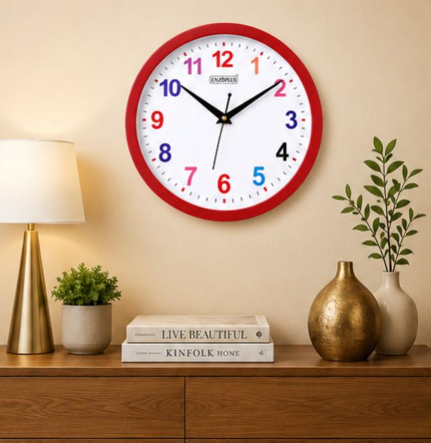 enjoplus Analog 25 cm X 25 cm Wall Clock-picture-16