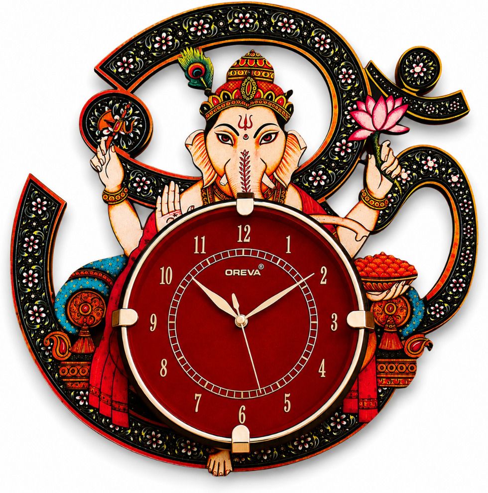 ajanta Analog 36 cm X 32 cm Wall Clock-picture-32