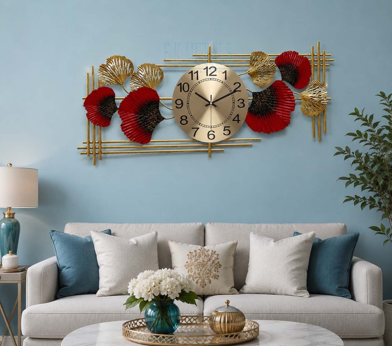 f k metals Analog 35 cm X 70 cm Wall Clock-picture-36