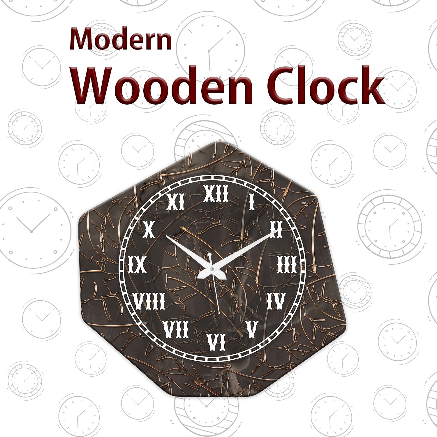 olive tree Analog 37 cm X 34 cm Wall Clock-picture-28