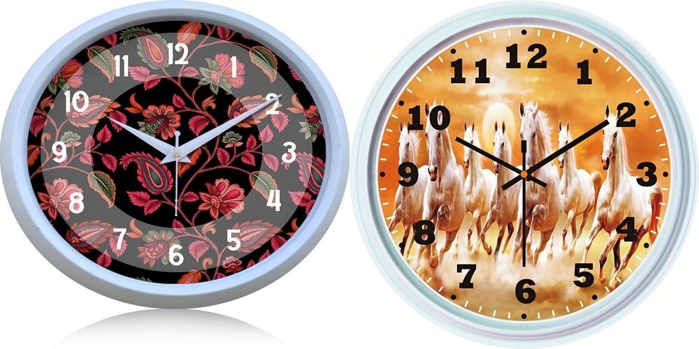 ujjawal enterprise Analog 26 cm X 26 cm Wall Clock-picture-13