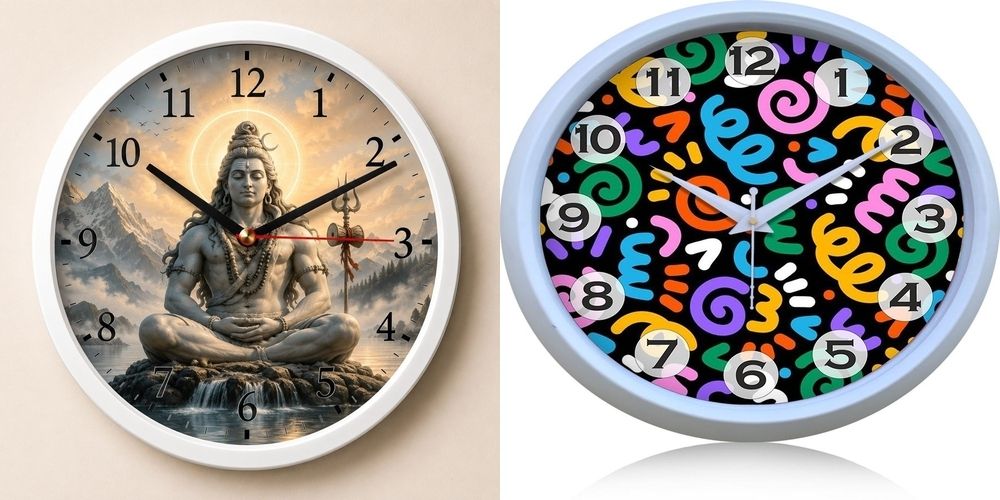 ujjawal enterprise Analog 26 cm X 26 cm Wall Clock-picture-21