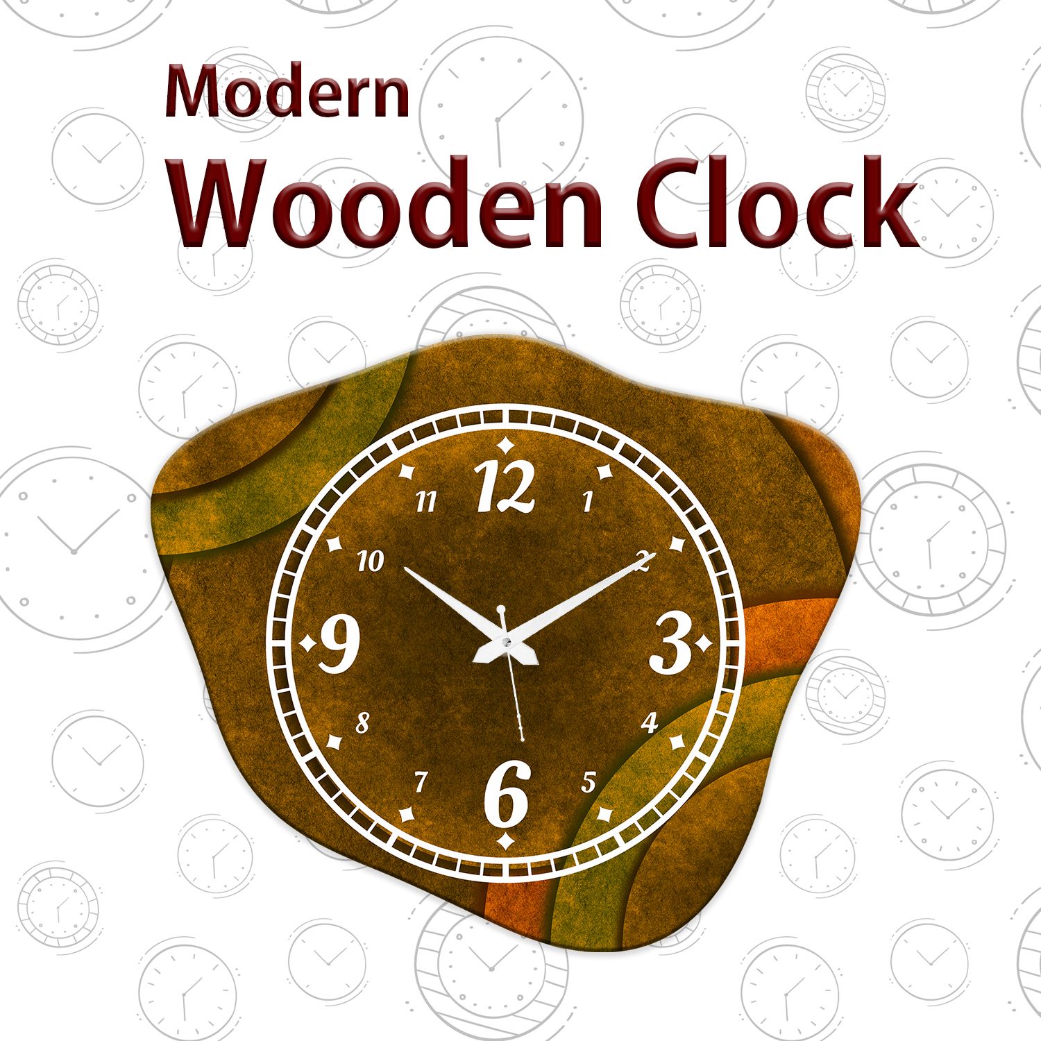 olive tree Analog 37 cm X 32 cm Wall Clock-picture-38