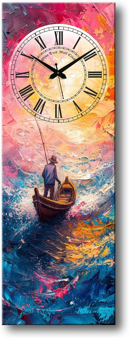 olive tree Analog 60 cm X 20 cm Wall Clock-picture-12