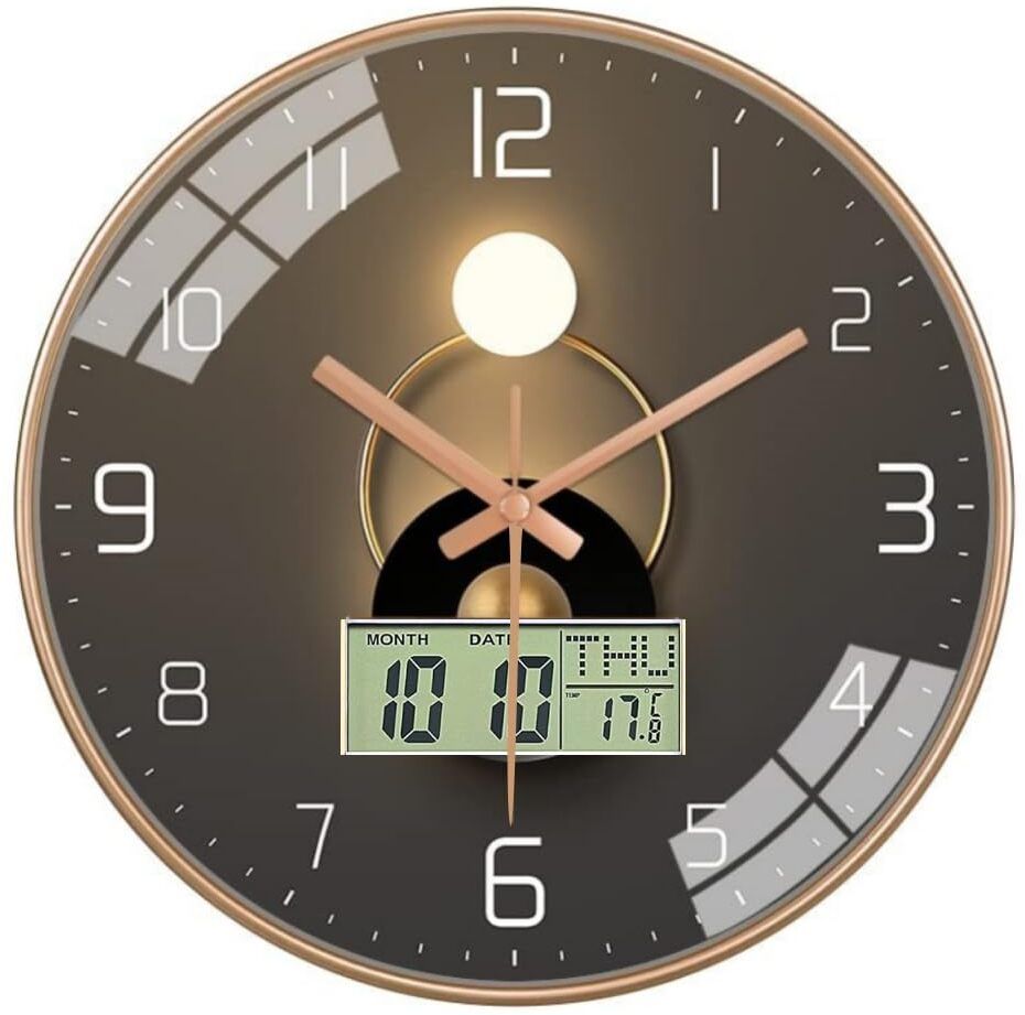 gracious mart Analog-Digital 29.5 cm X 29.5 cm Wall Clock-picture-18