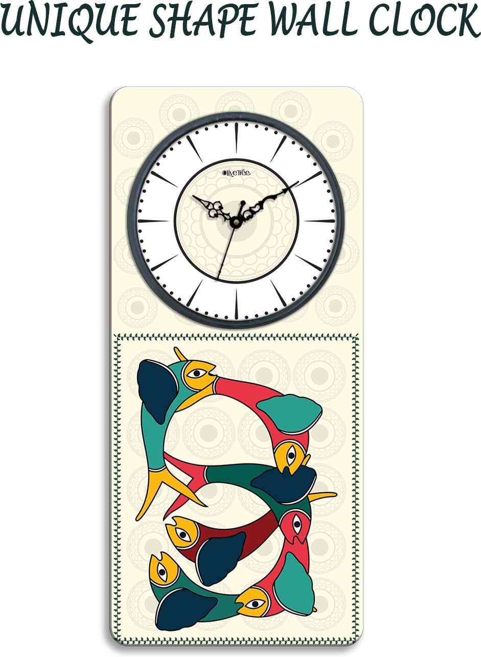olive tree Analog 60 cm X 38 cm Wall Clock-picture-2