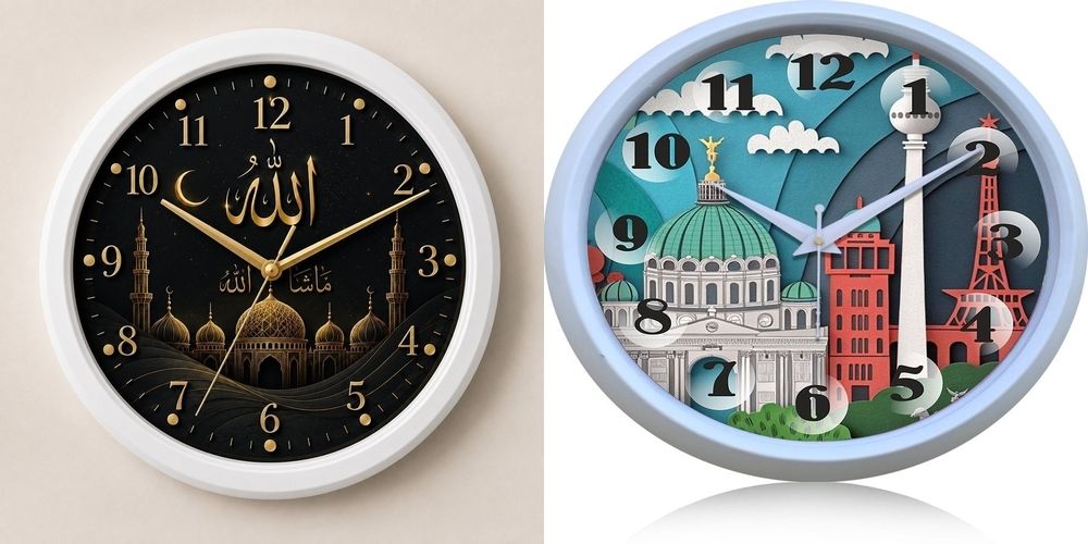 ujjawal enterprise Analog 26 cm X 26 cm Wall Clock-picture-22
