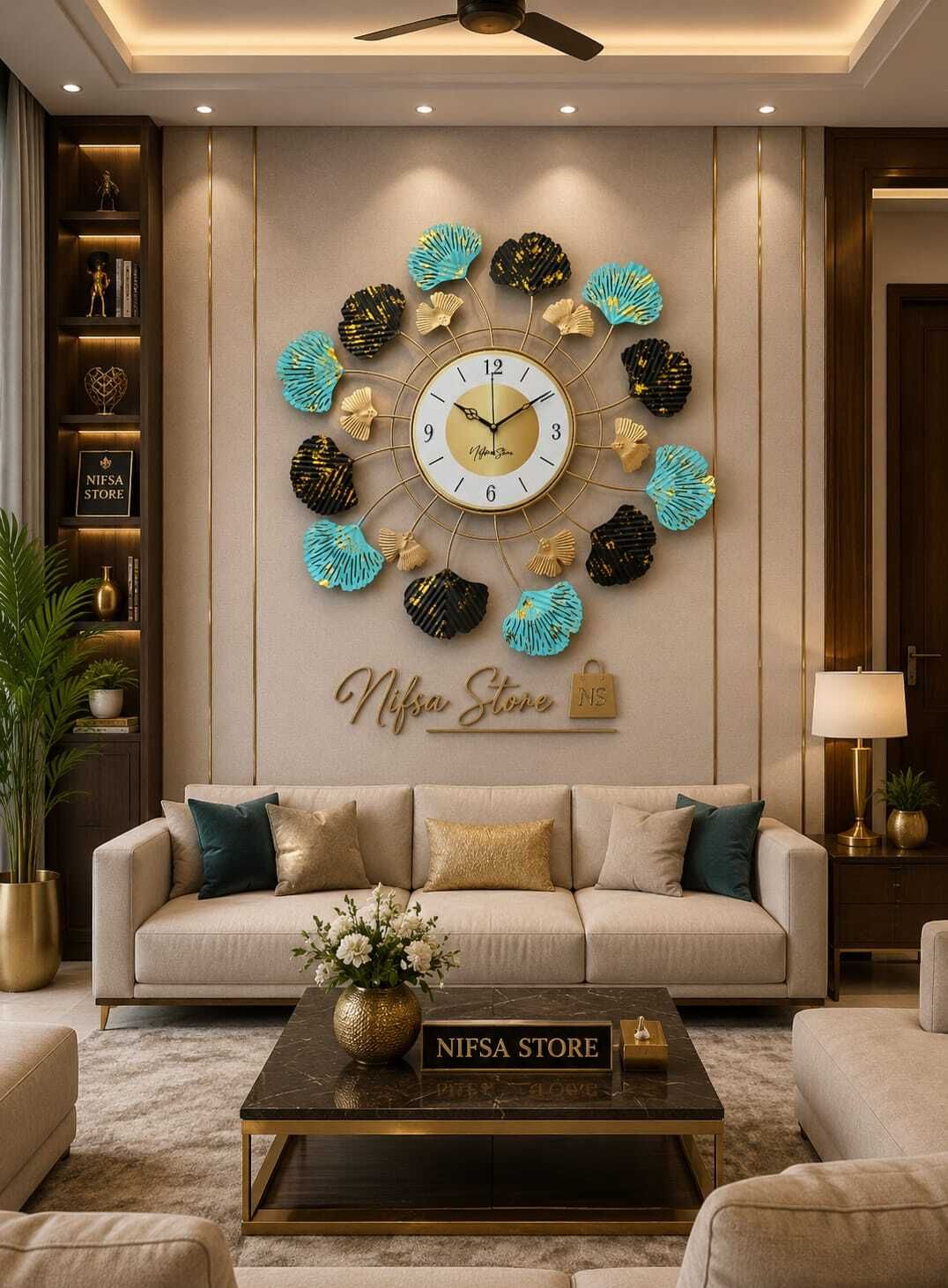 nifsa store Analog 56 cm X 56 cm Wall Clock-picture-26
