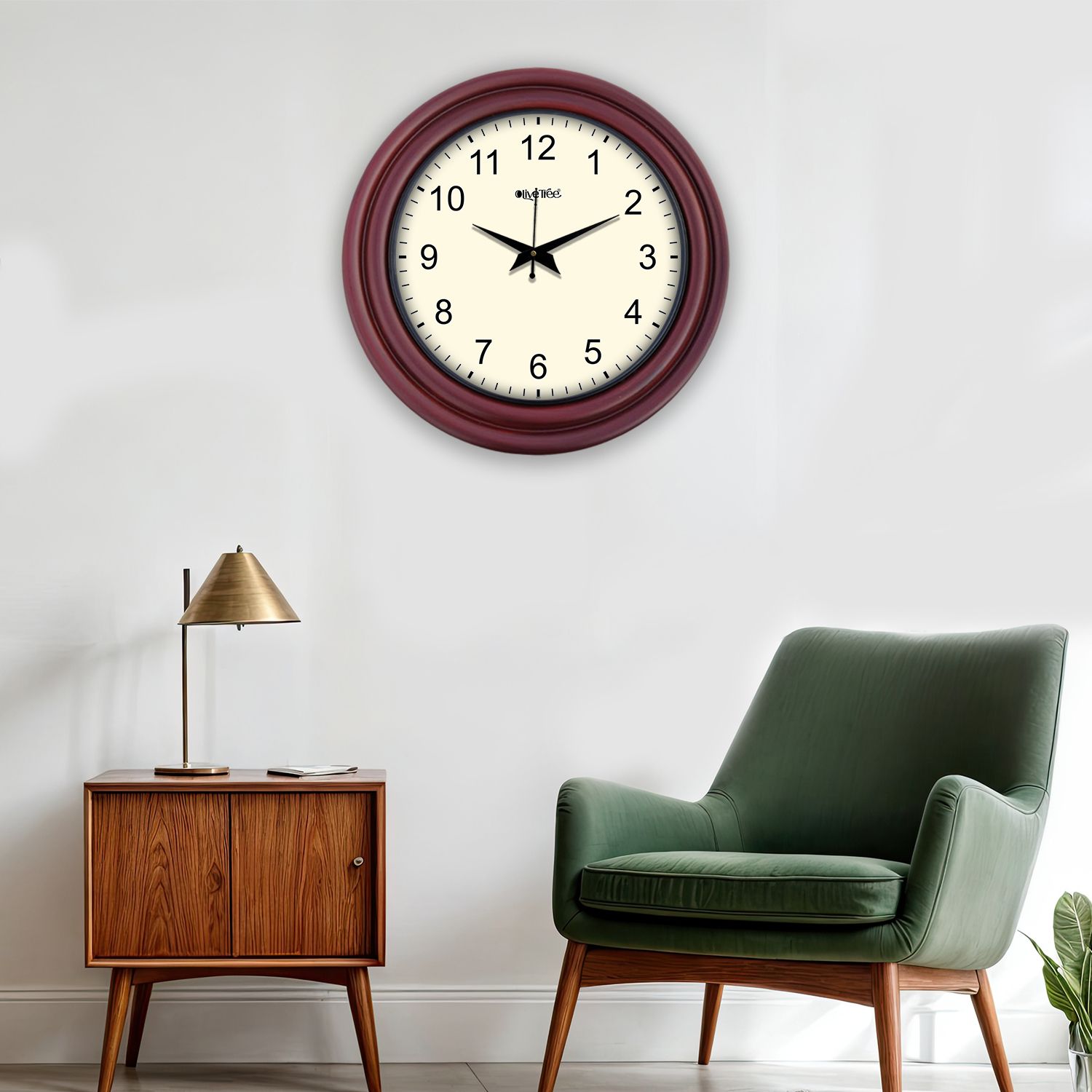 olive tree Analog 38 cm X 38 cm Wall Clock-picture-11