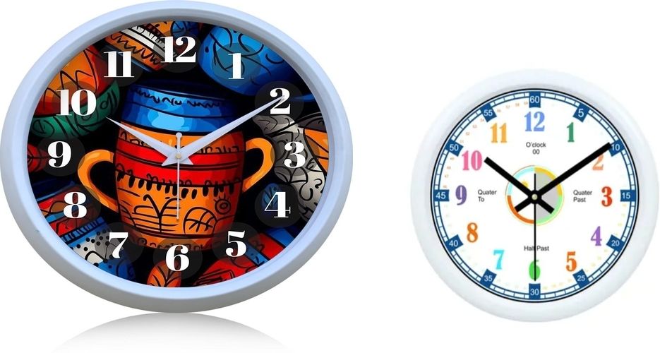 ujjawal enterprise Analog 26 cm X 26 cm Wall Clock-picture-35