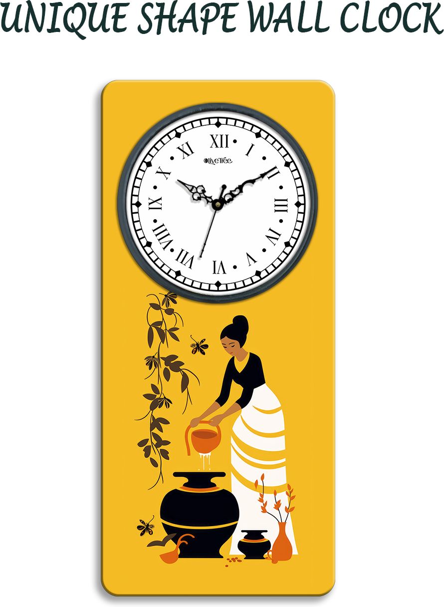 olive tree Analog 60 cm X 38 cm Wall Clock-picture-0