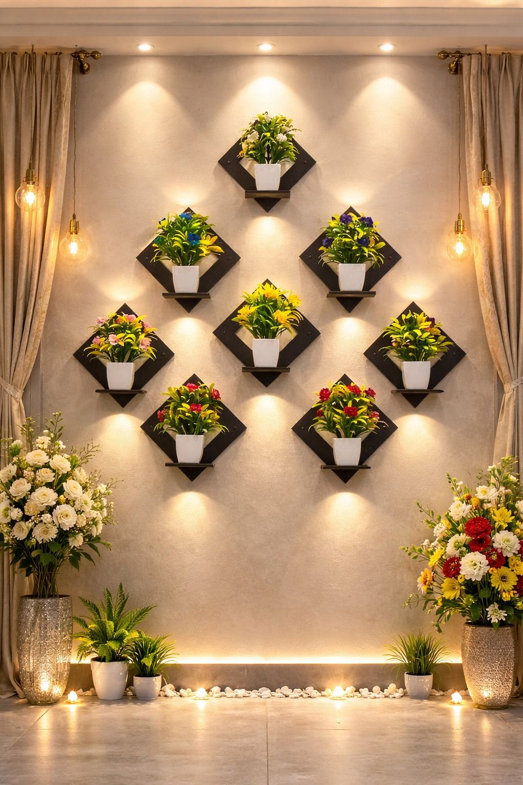 Elegant Square Wall Planter Combo Pack of 2-image-41