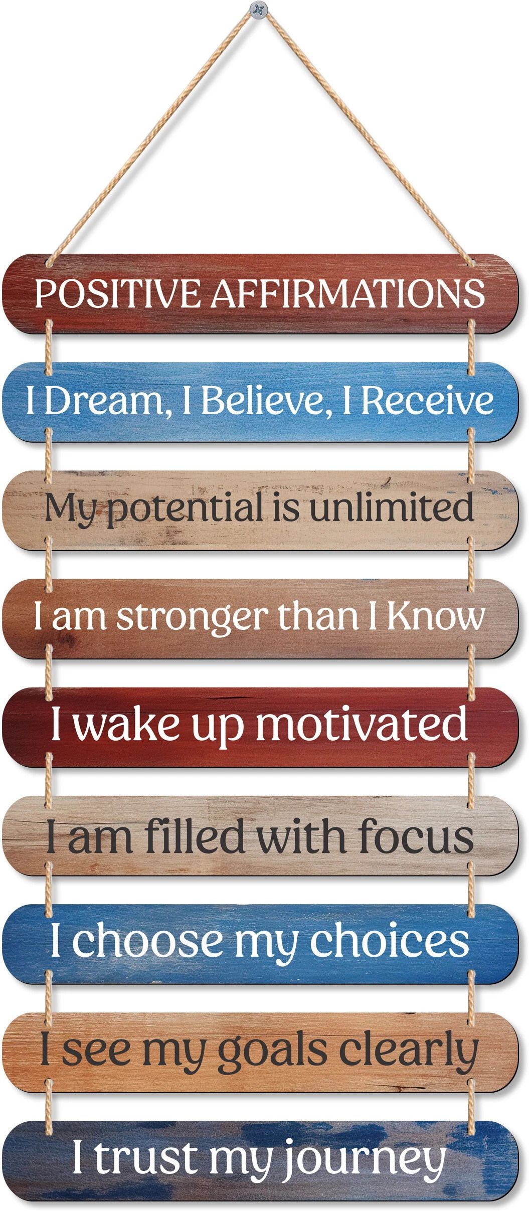 Art Designer Wooden Wall Hanging | Decoration Items Home (Positive Affirmations)-image-25