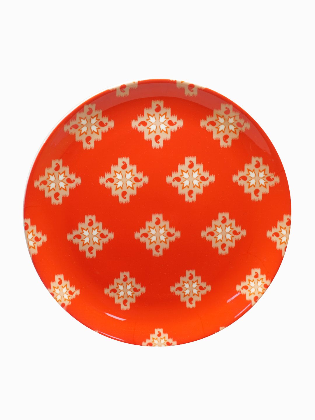 kolorobia Dazzling Ikat Decorative Wall Plate|for Home|Office- 7inch Ceramic Decorative Platter-picture-1