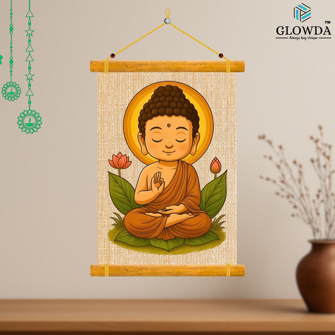 Buddha Wall Hanging – Peaceful Art for Living Room, Meditation Space & Gifts