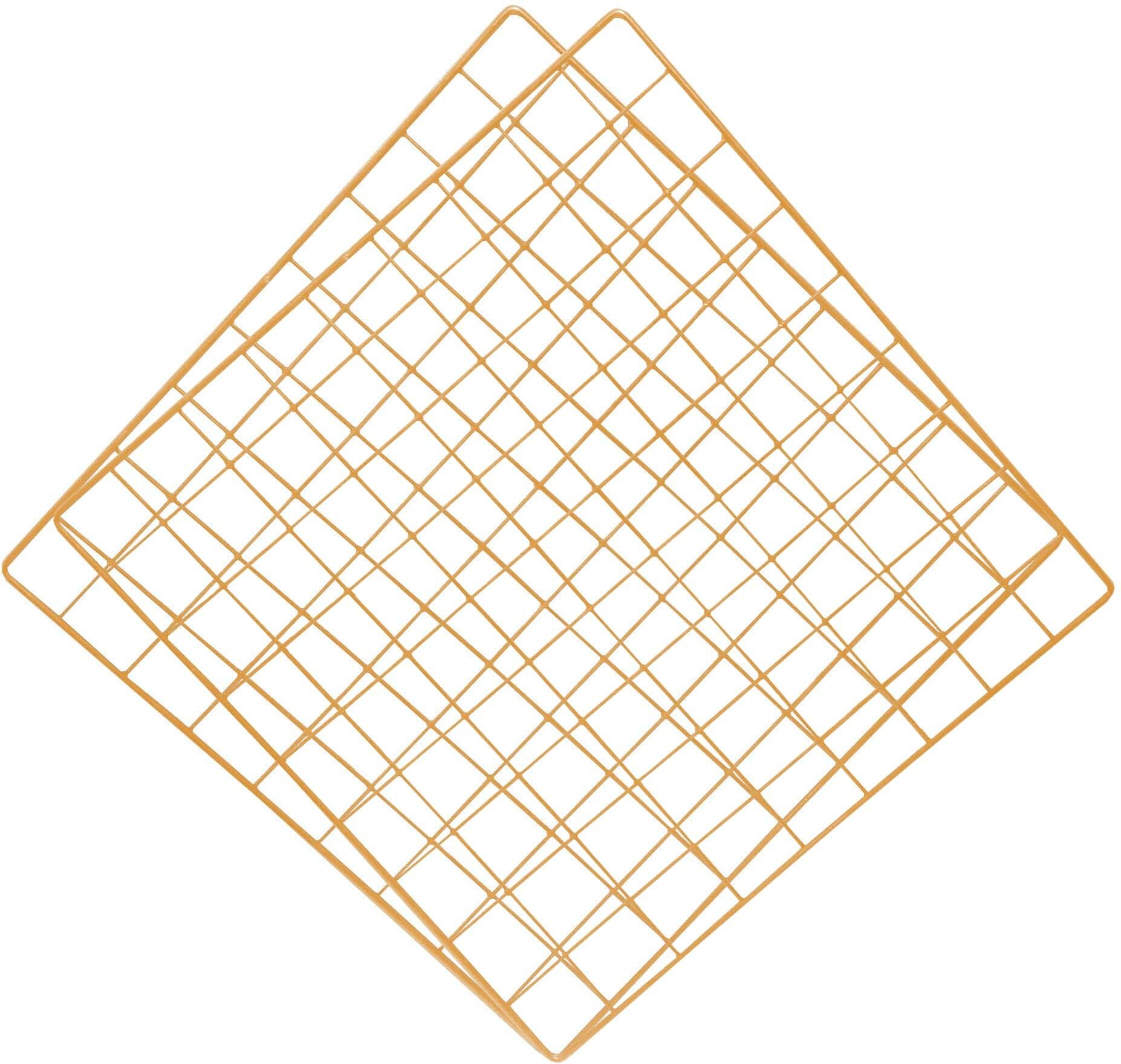 Photo Grid Frame Wall Wall Storage Display Grid (30X30cm) 12 inch 2pcs (30x30 Cm) Gold