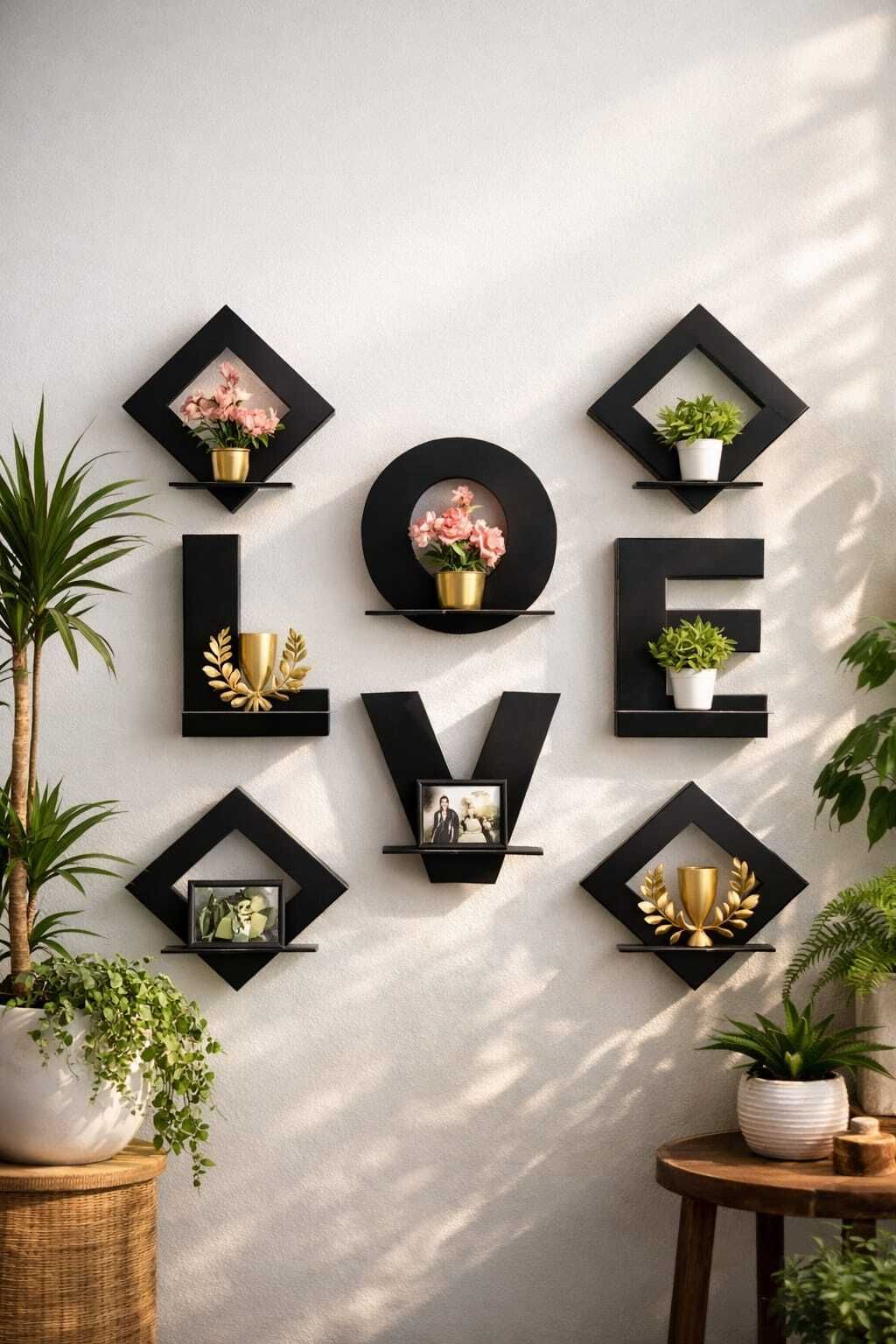 Love & Square Combo Wall Hanging Pack of 2-image-45