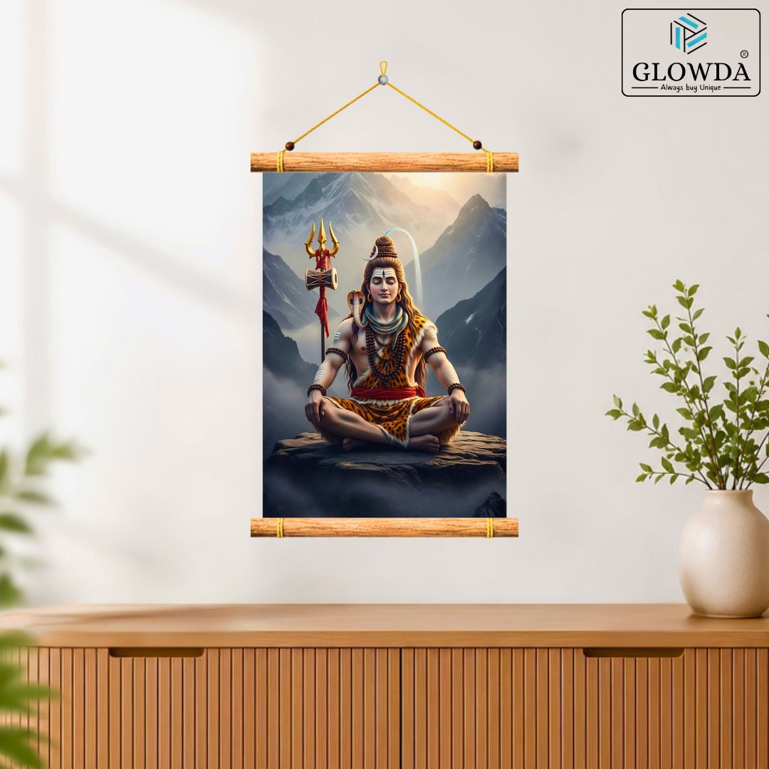 glowda Mahadev Wall Hanging for Home Temple Living Room Meditation Space Decor-picture-48