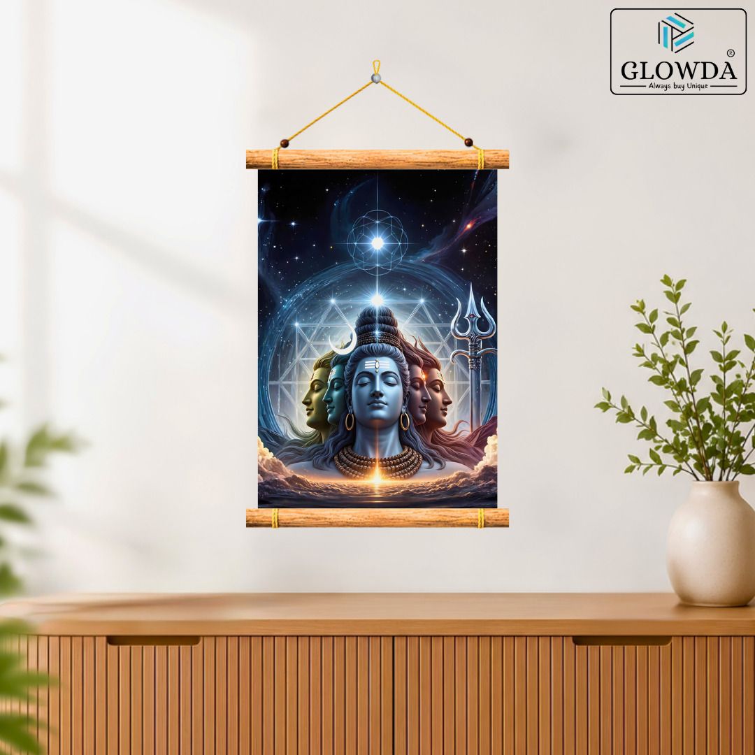 glowda Shiva Cosmic Meditation Wall Hanging for Home Temple Living Room Spiritual Decor-picture-15