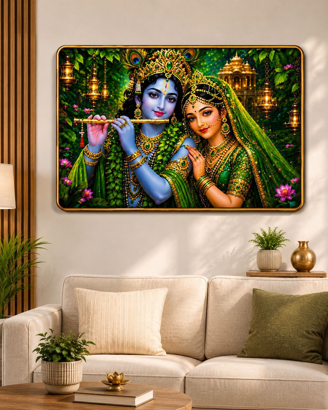 ambika fashion Radha Krishna Wall Painting-picture-37