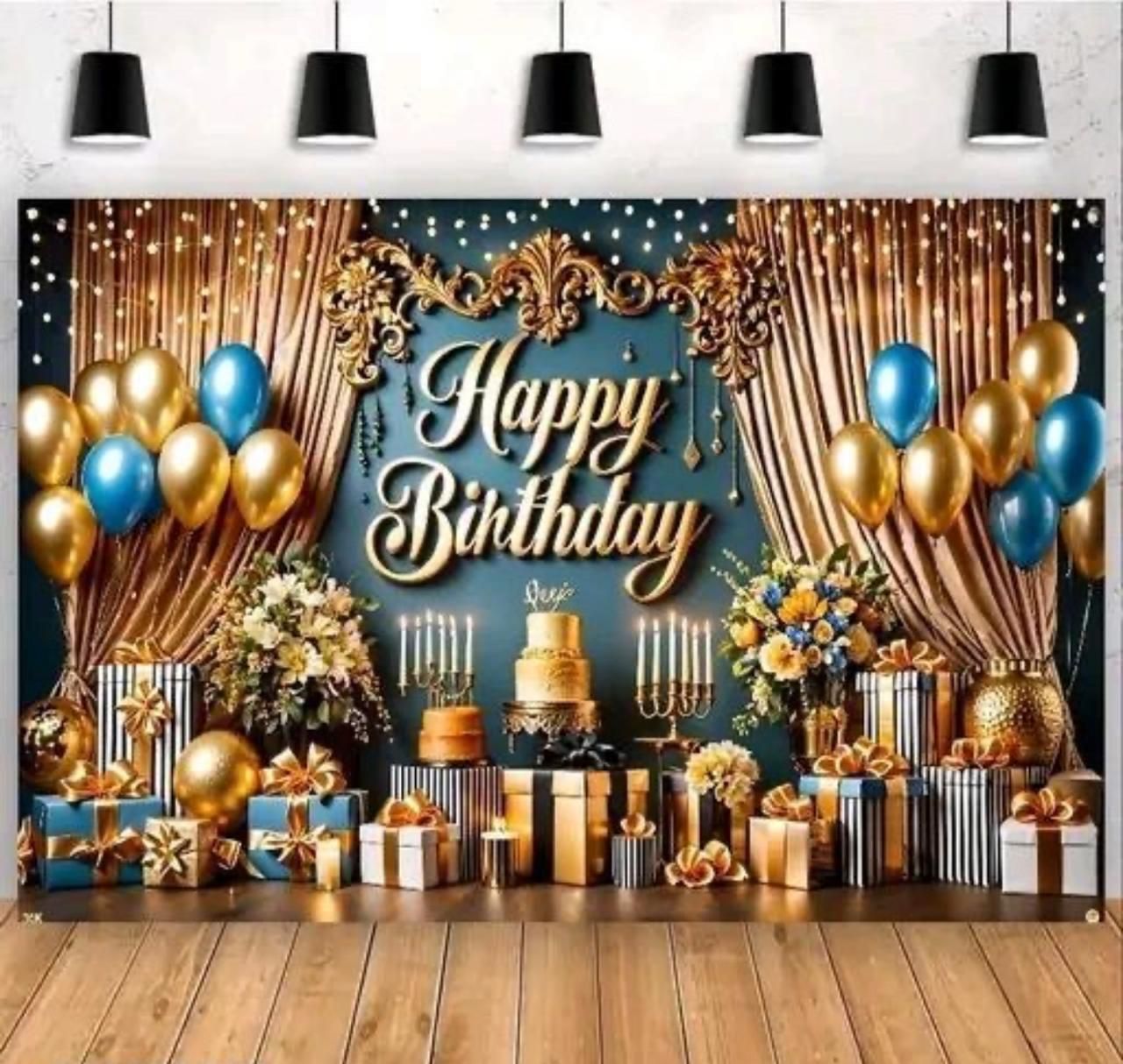 the clotha Happy Birthday Backdrop 6.5 x 5 FT | Photo Booth Birthday Decoration-picture-27