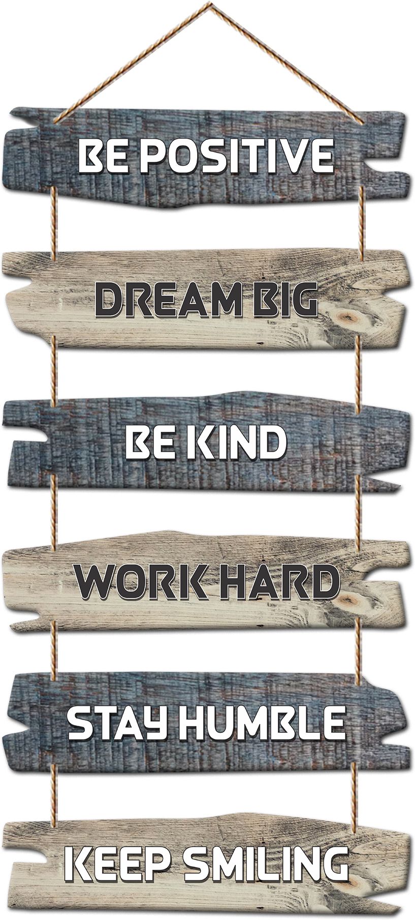 Positive Quotes Wall Hanging | Wooden Decorative Home Decor Art (DWA_3231)-image-11