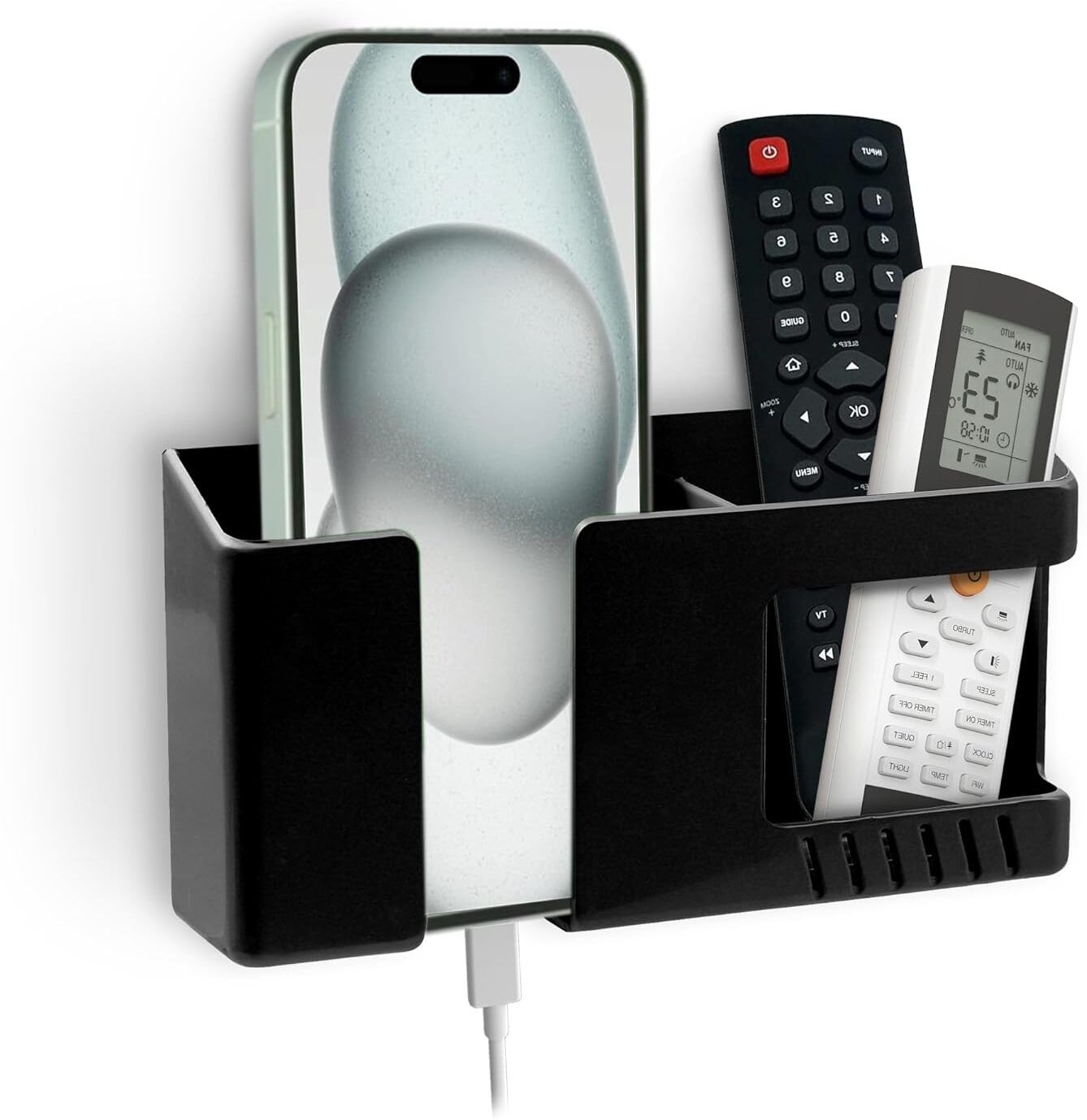 M/S DSNS Multifunctional Wall Mounted Mobile Holder | Remote & Pen Organizer 1 Pics Mobile Holder-picture-22