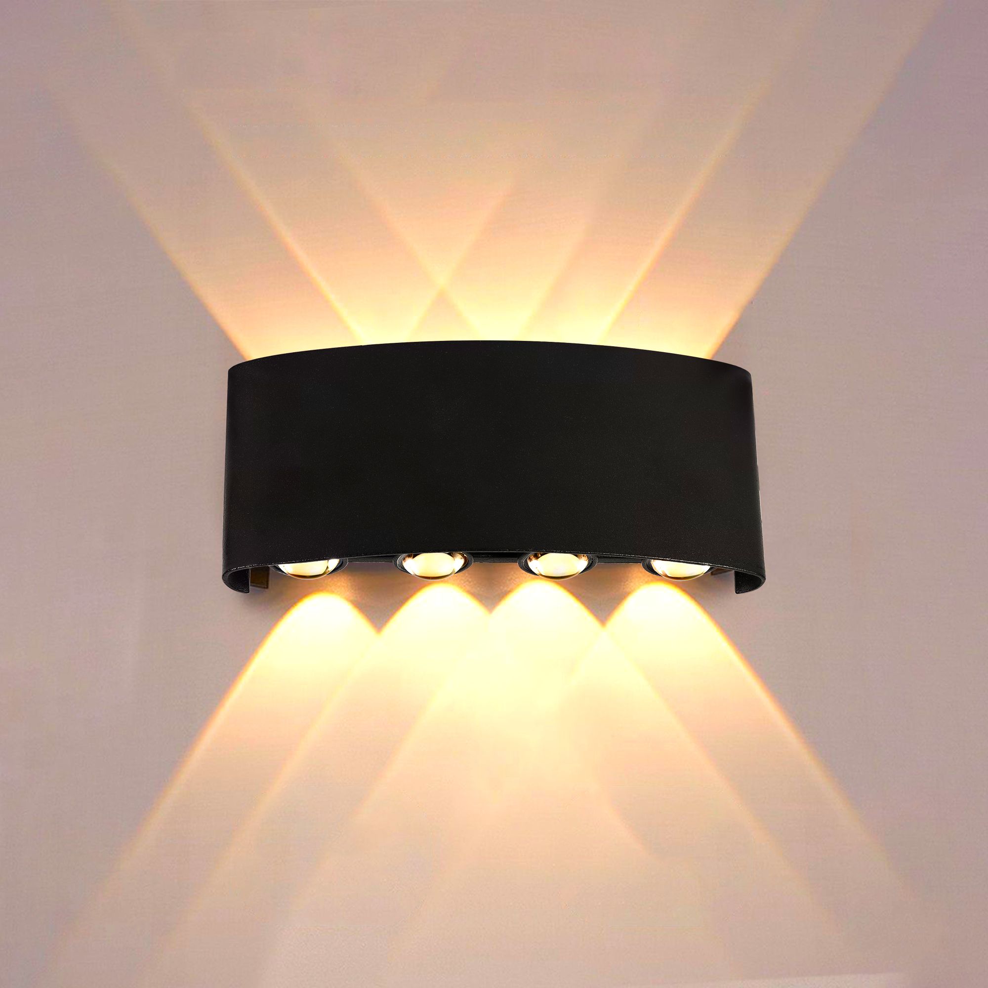 yogabaca LED Outdoor Waterproof IP65 Exterior interior Wall Step Up Down Light Fixture Lamp Post Light Outdoor Lamp-picture-25