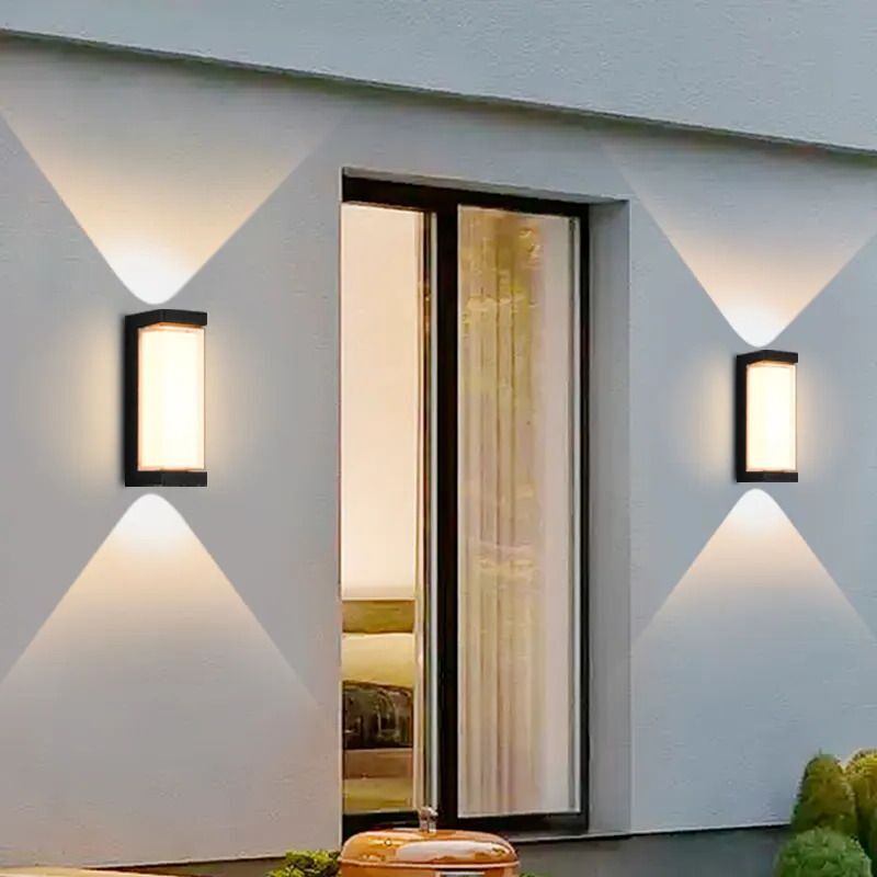 LED 3 Way Indoor/Outdoor Modern Wall light (10 Watt) Shockproof Elegant IP67 WaterProof Acrylic Fibre Body, Warm White Light Color (PACK OF 2) Post Light Outdoor Lamp-image-24