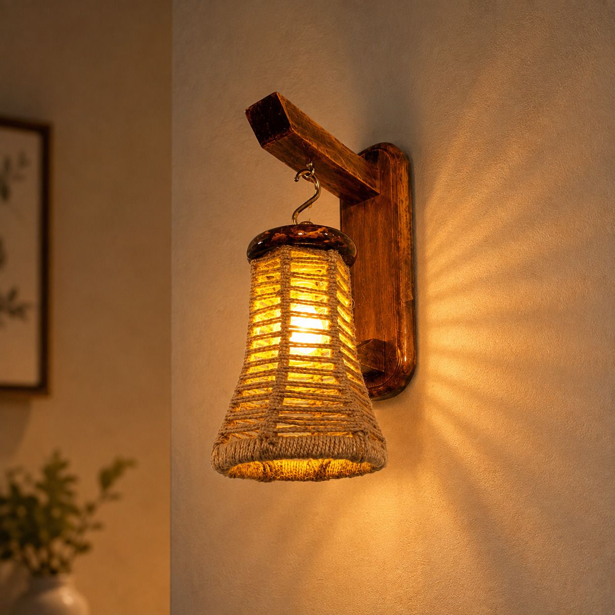 hakwa Swing Arm Wall Light Wall Lamp With Bulb-picture-18
