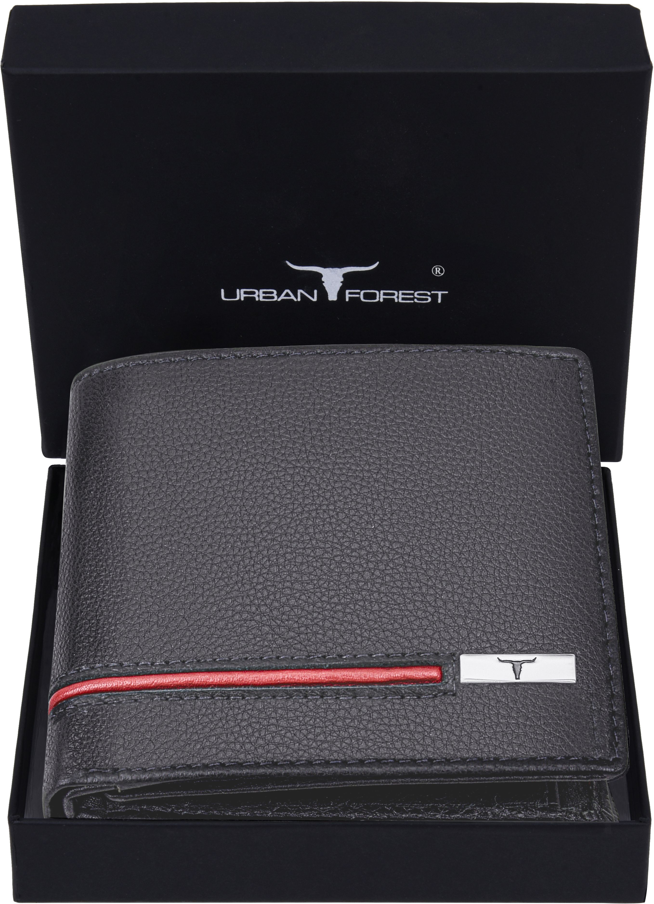 Men Casual Grey Genuine Leather Wallet-image-49