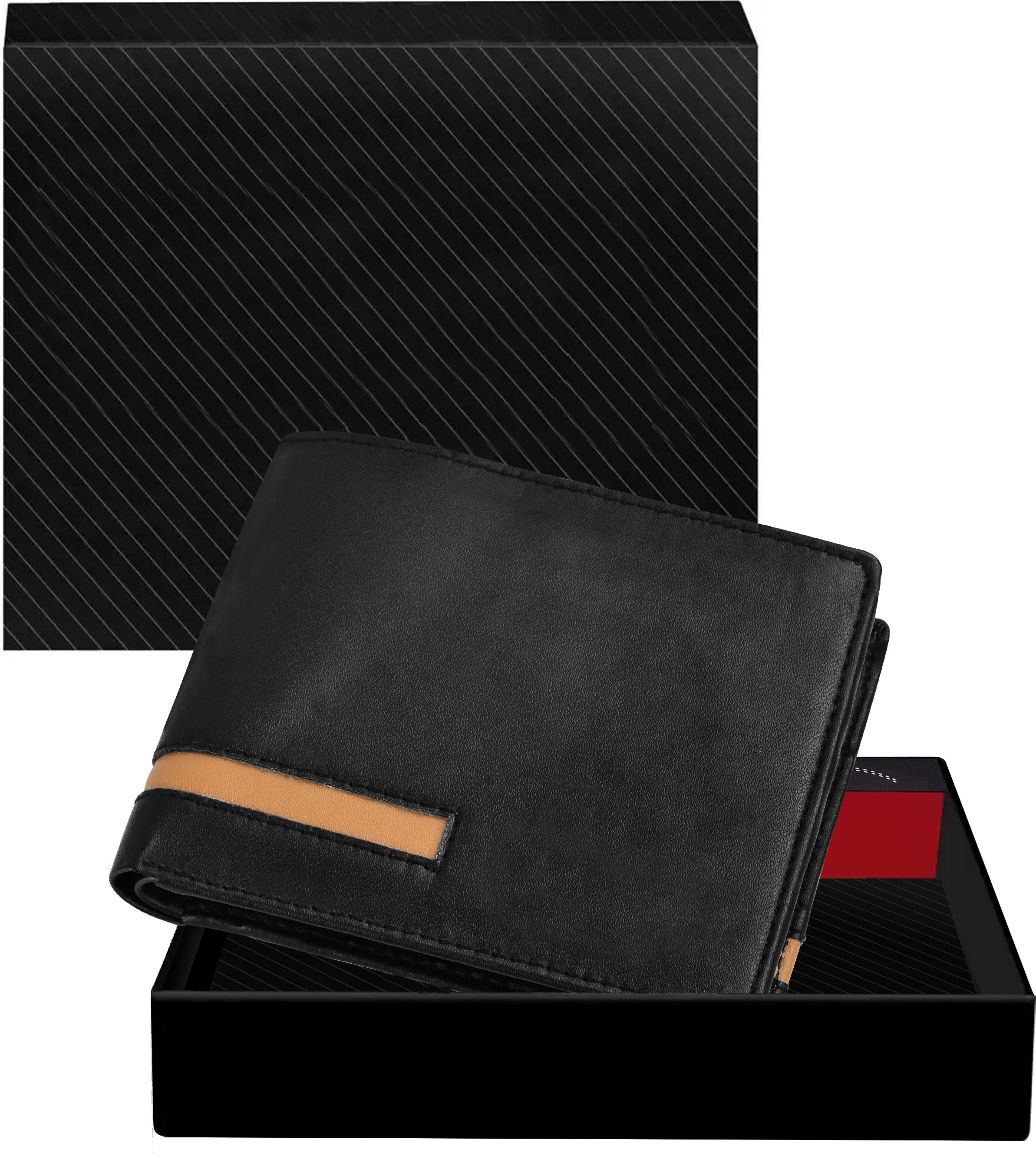 aaurubis enterprise Men Casual, Evening/Party, Formal Black Artificial Leather Wallet-picture-5