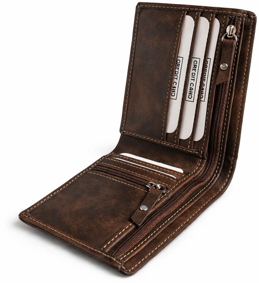 thevellumcase Men Casual Brown Genuine Leather RFID Wallet-picture-21