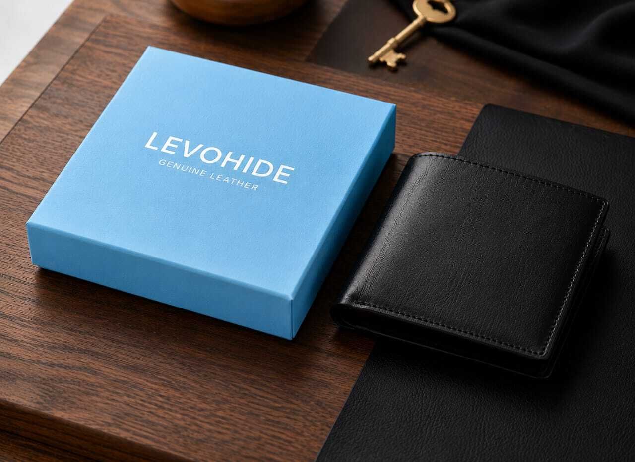 levohide Men Black Genuine Leather Wallet-picture-18