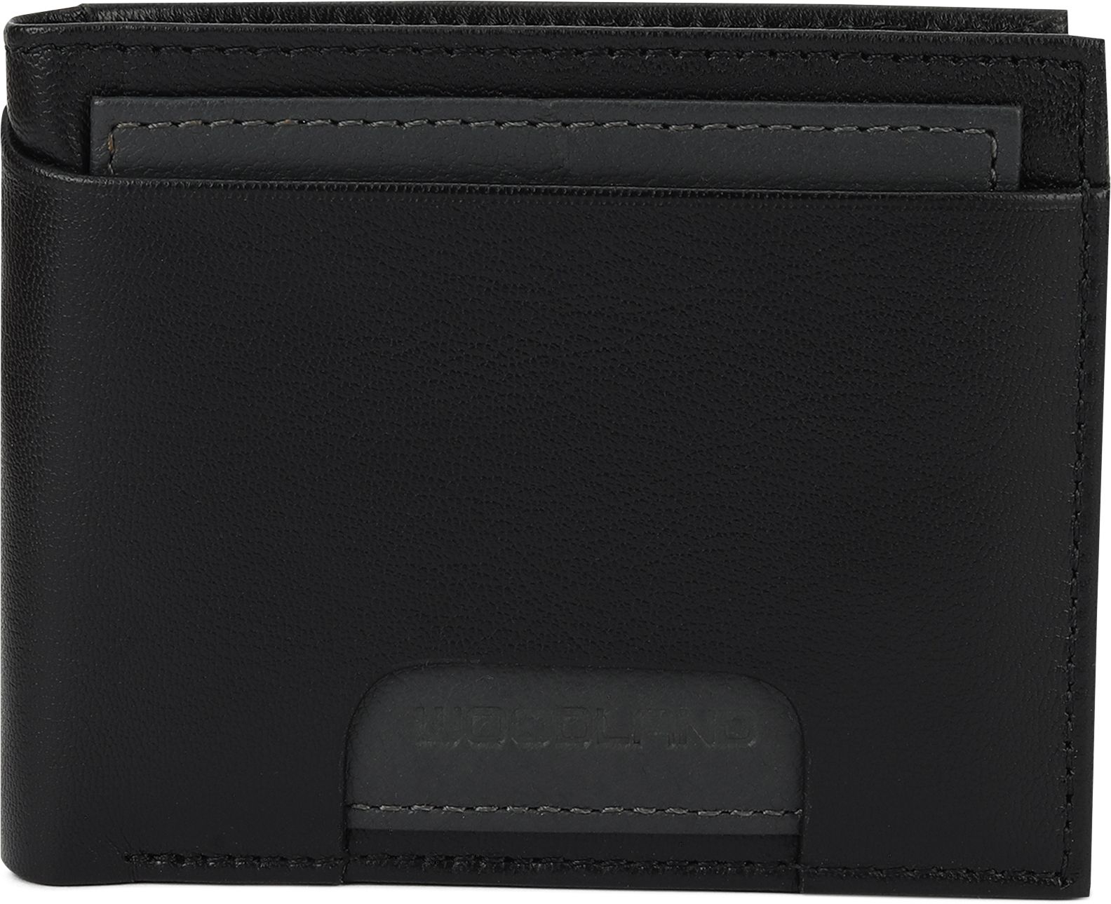 Men Casual Black Genuine Leather Wallet-image-27