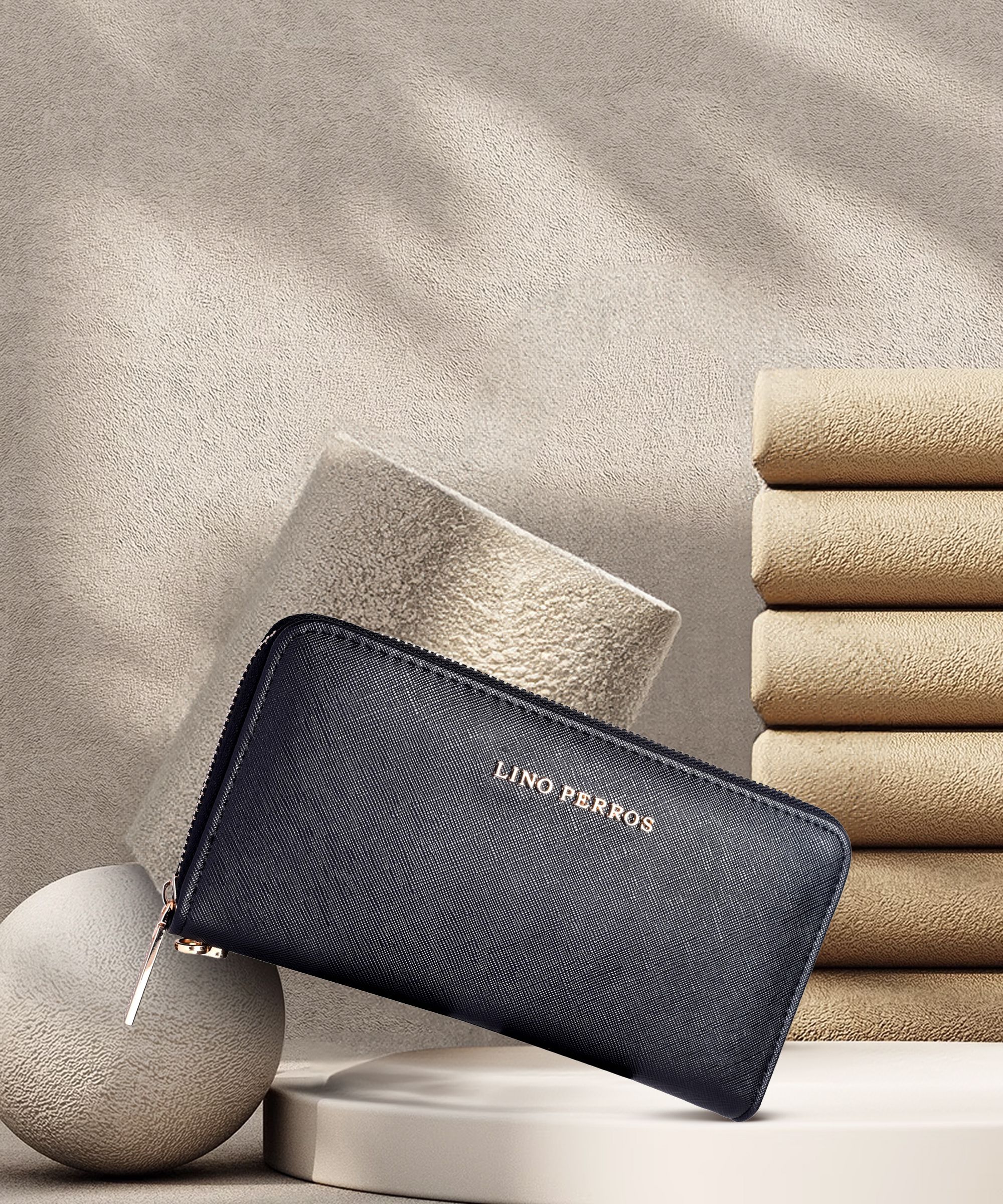 lino perros Women Black Artificial Leather Wallet - Regular Size-picture-36