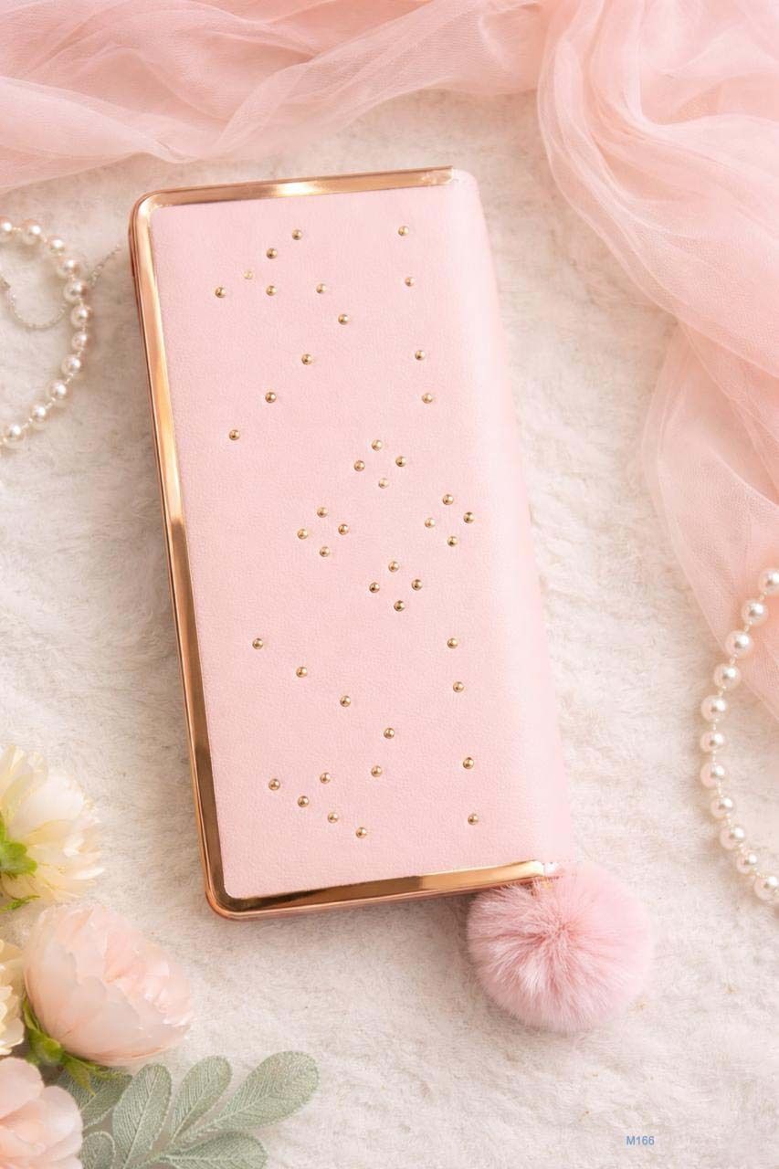 Women Formal Pink Artificial Leather RFID Wrist Wallet-image-49
