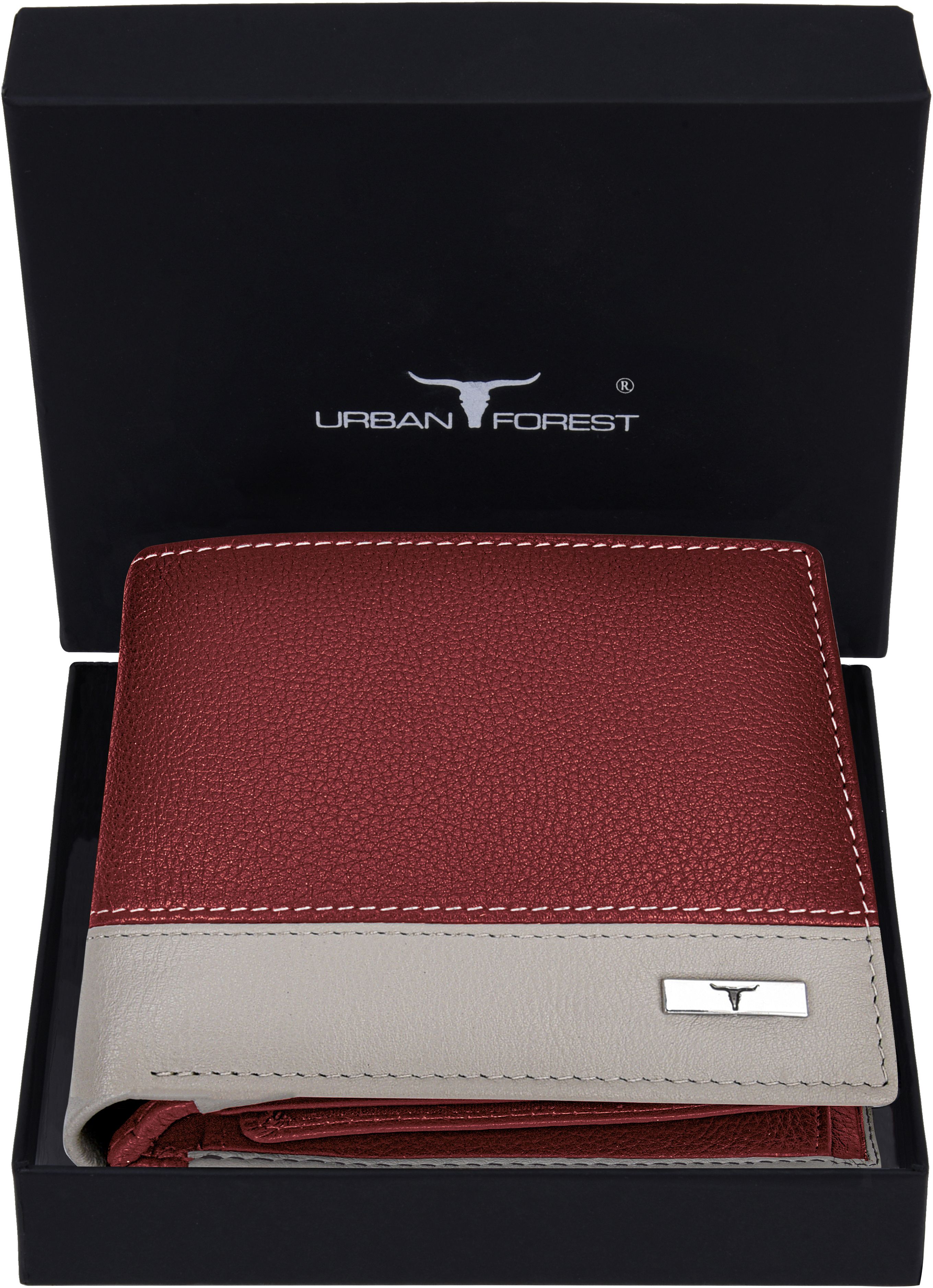 Men Casual, Formal, Travel, Trendy Red Genuine Leather RFIDWallet-image-2