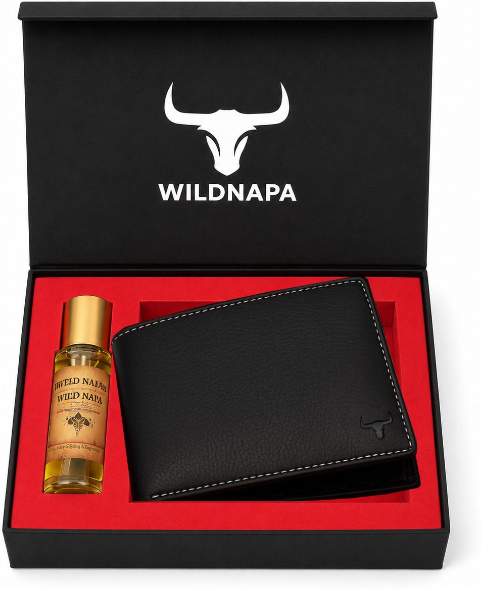 Men Black Genuine Leather RFID Wallet-image-38